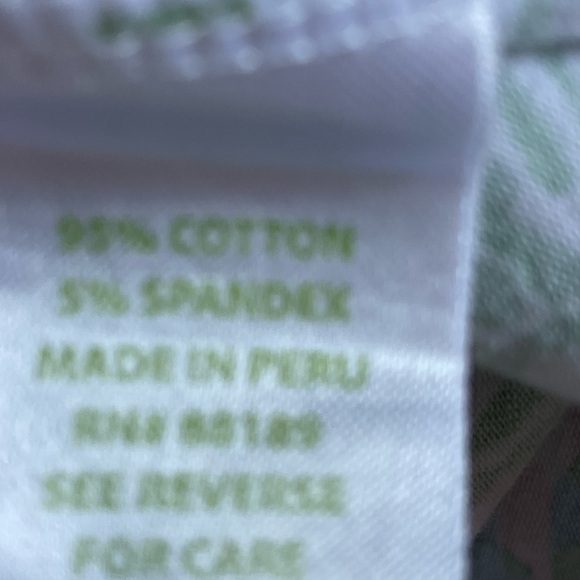 Lilly Pulitzer Julie Hibiscus Stroll Top 3/4 Sleeves Stretch Size Medium - Picture 7 of 9